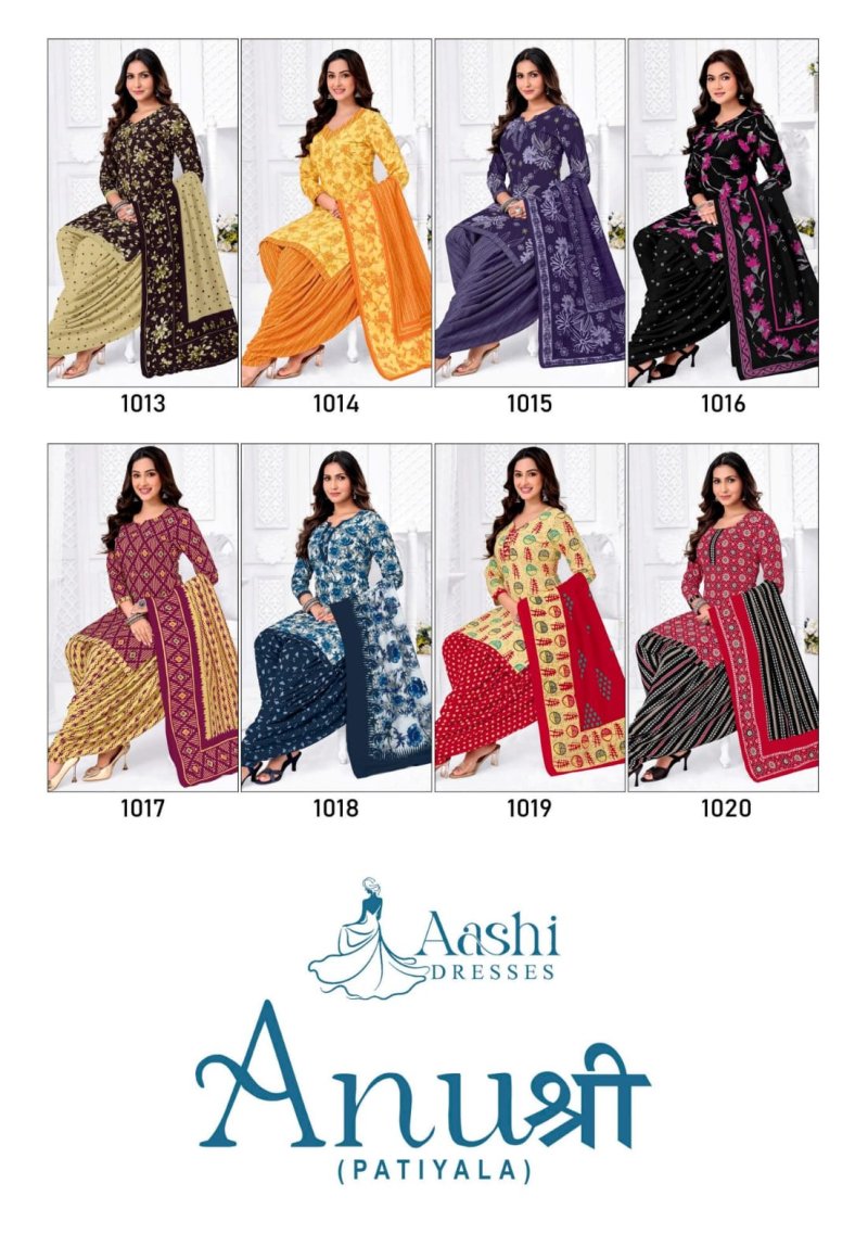 Anushree Patiyala By Aashi Cotton Printed Dress Materials